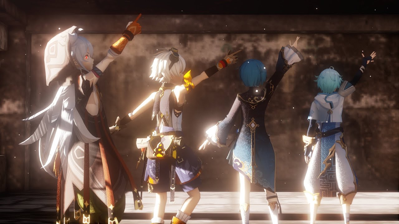 [原神MMD] ヒビカセ [Razor x Bennett x Xingqiu x Chongyun]