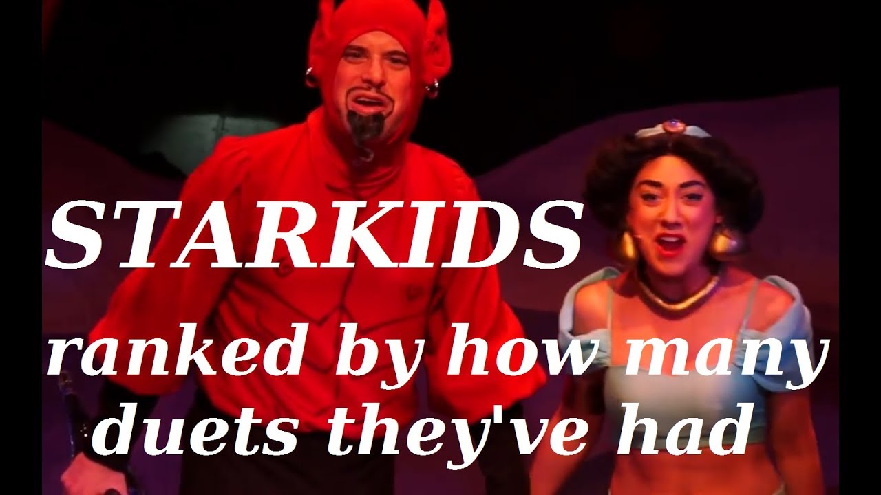 Starkids ranked by how many duets they've had
