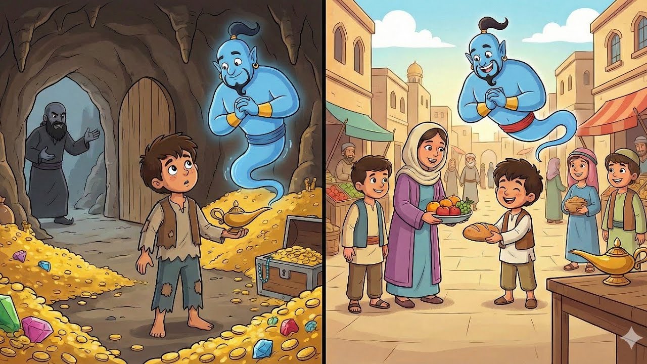 علاء الدين والمصباح السحري 🧞‍♂️✨