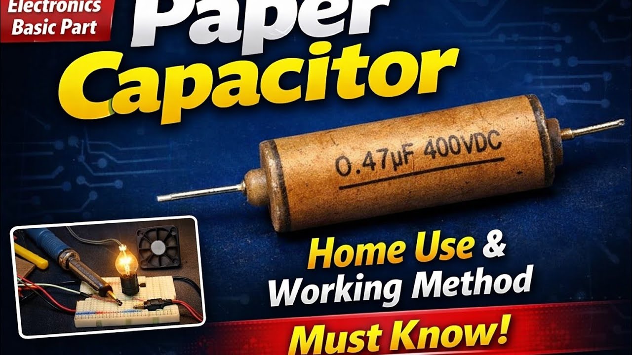 Paper capacitor ka gharelu items mein use information 