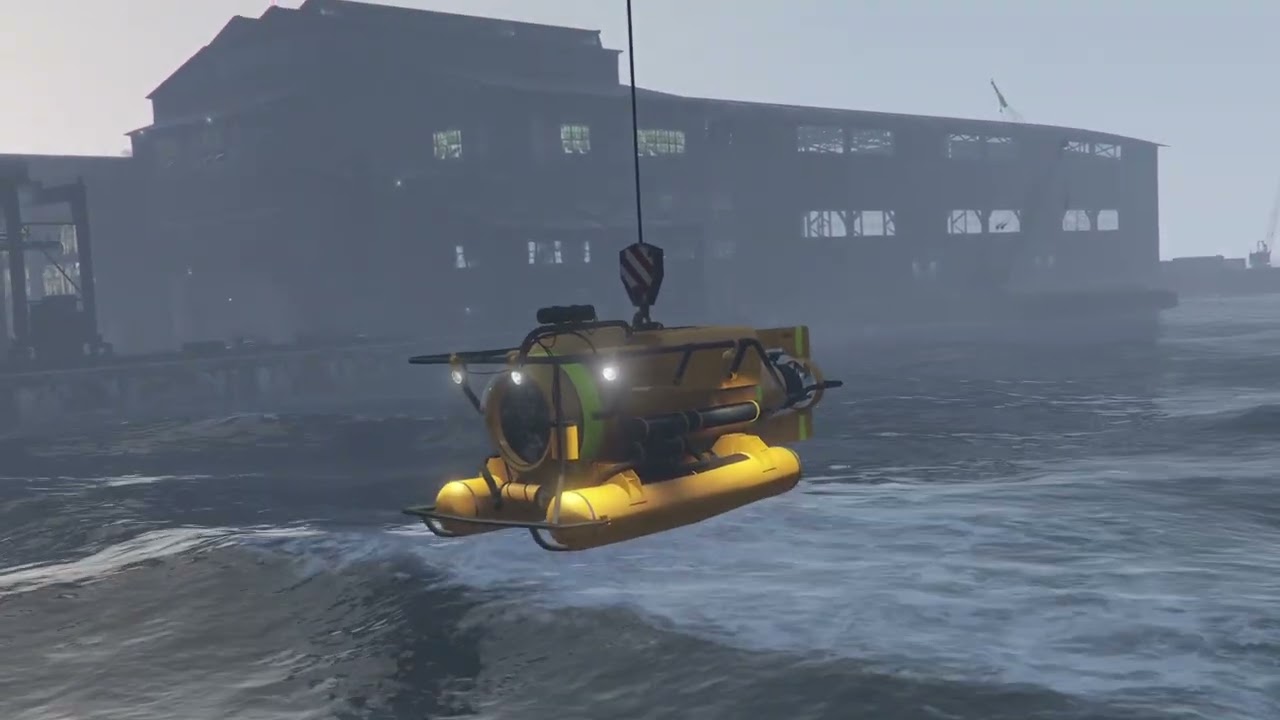 Grand Theft Auto 5 . Full video of taking the Submarine
