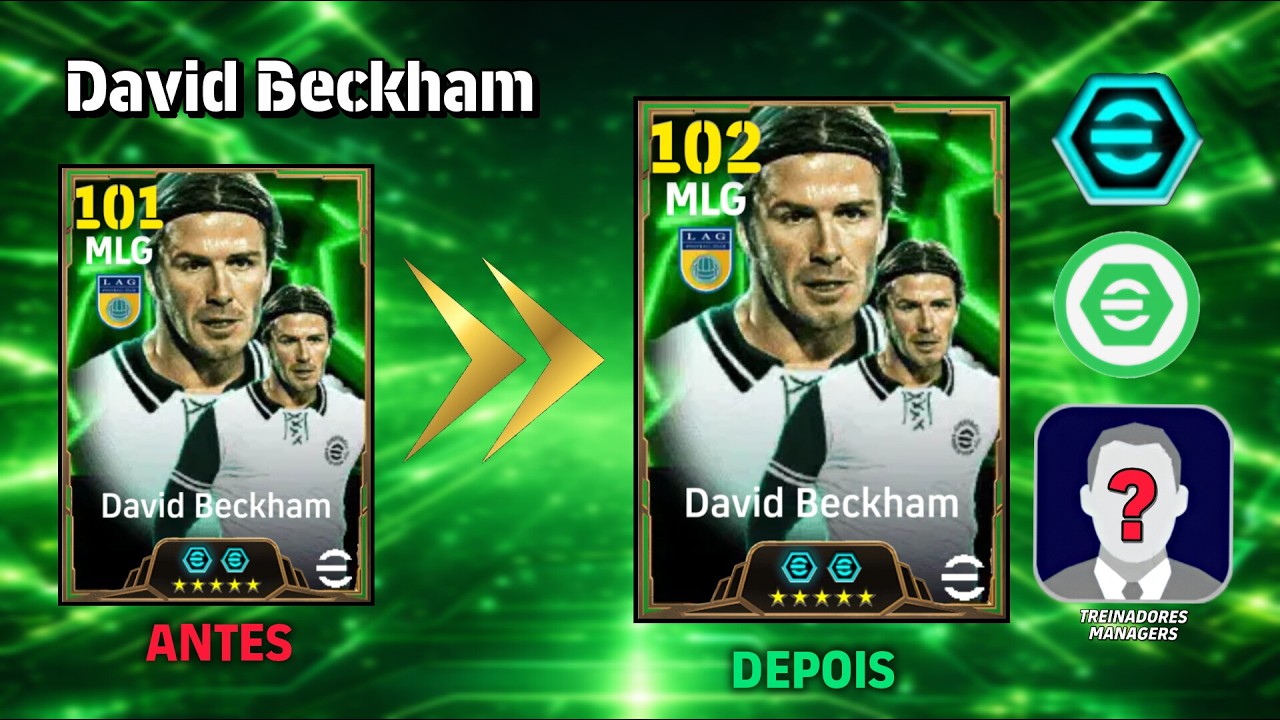 🎯 BECKHAM 102 + TÉCNICOS que AUMENTAM o OVER TREINO | eFootball 🔥