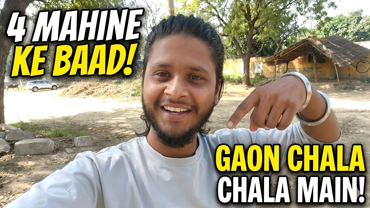 Finally.. 4 Mahine Baad Apne Gaon Wapas Chala! 🏠❤️ My village vlog  ||