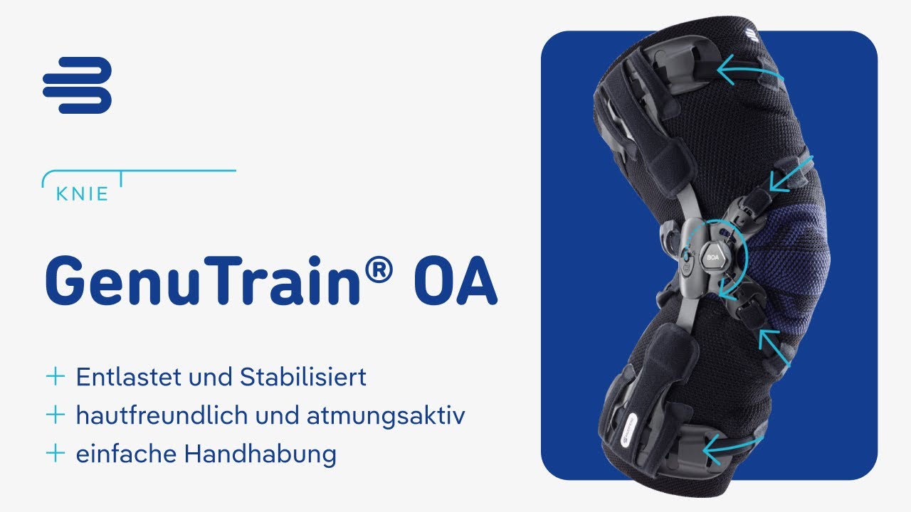 Erfahre, wie die Knieorthese GenuTrain&reg; OA bei Kniearthrose unterst&uuml;tzt!