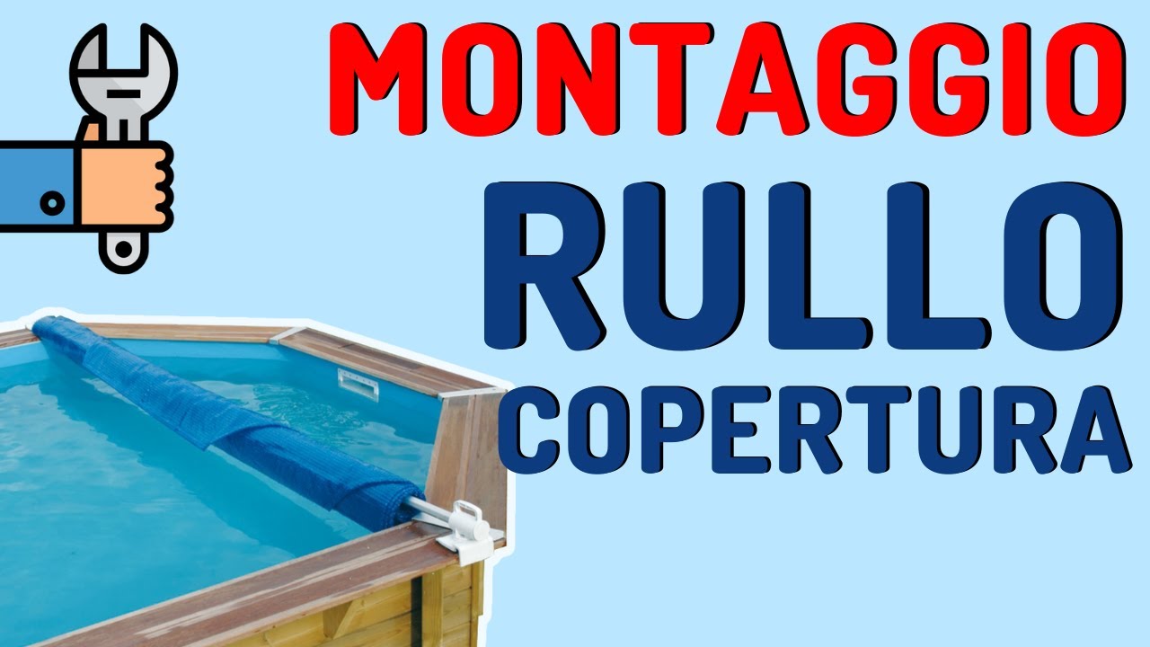 Montaggio rullo avvolgitore per coperture isotermiche