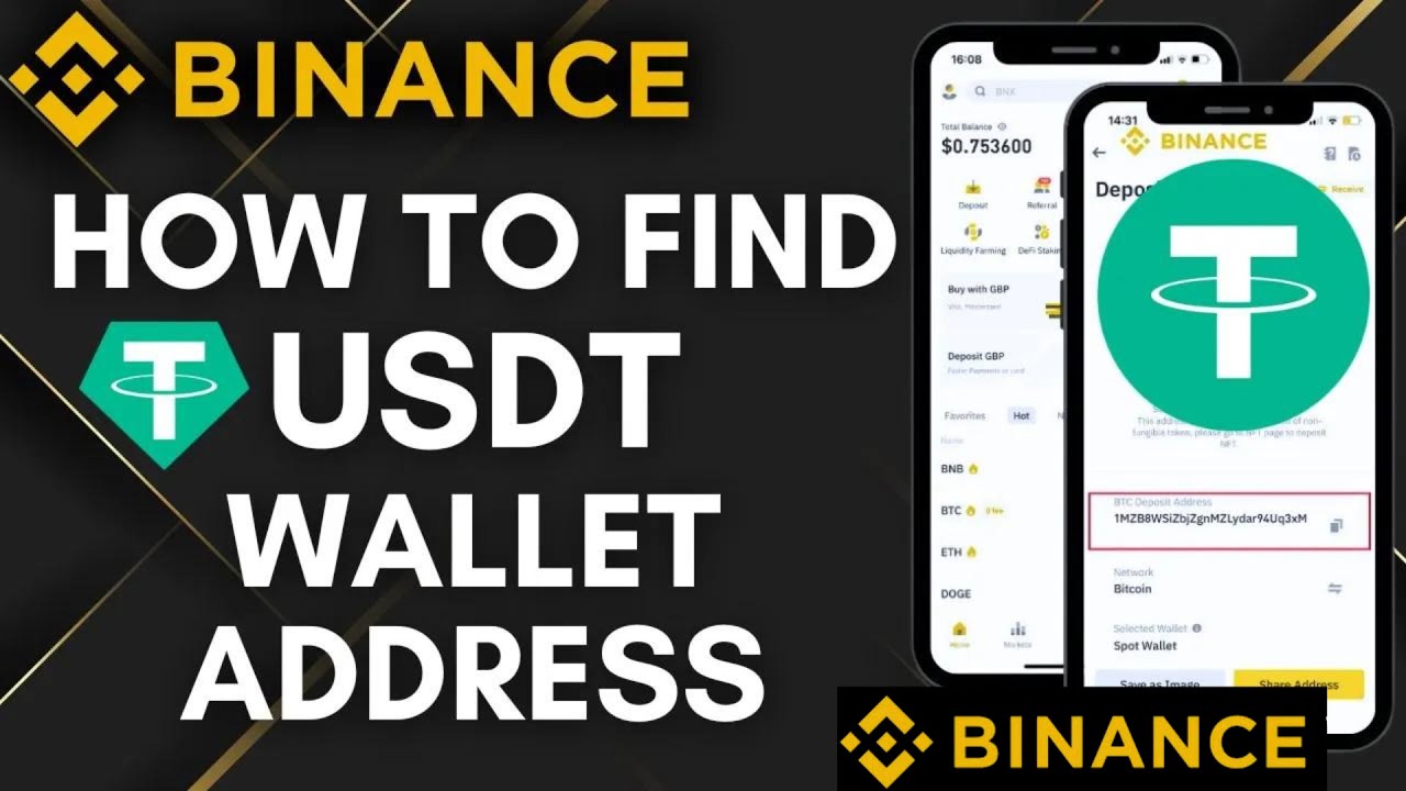 How to find USDT wallet address on Binance