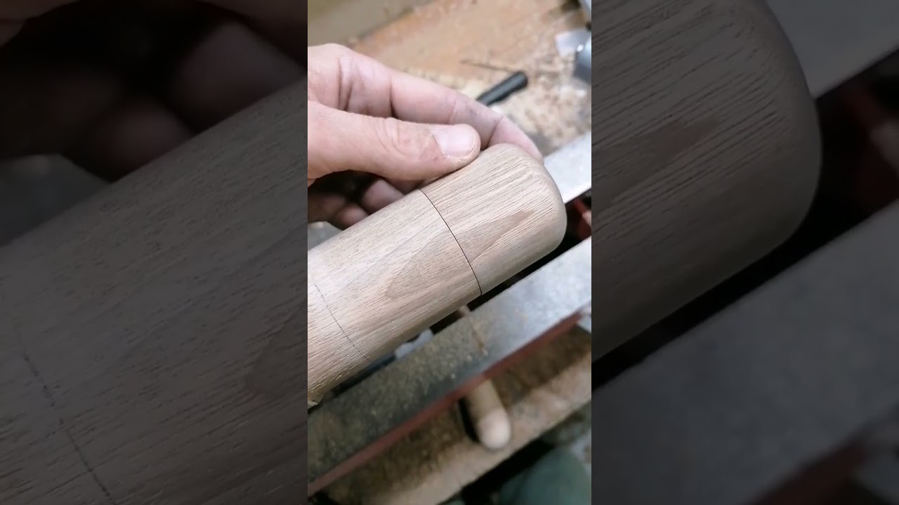 woodturning a pill toy on lathe #woodwork #woodturning #lathe #skilltoy #lathework #handmade