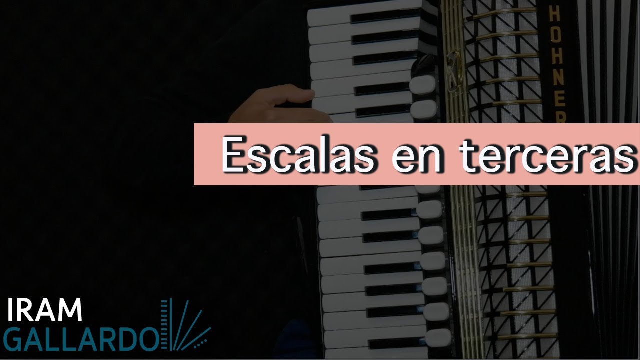 Clases de acordeón - Escalas en terceras