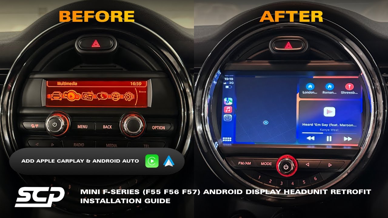 MINI F-Series Android Display Headunit Retrofit (F54 F55 F56 F57) w/ CarPlay | Installation Guide