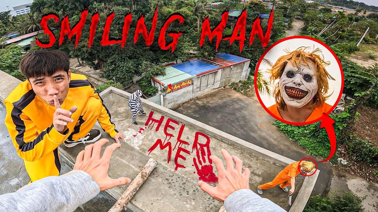 SMILING MAN IN REAL LIFE ESCAPE 05.0 | Horror Parkour Pov Short | Bubbles 3Run