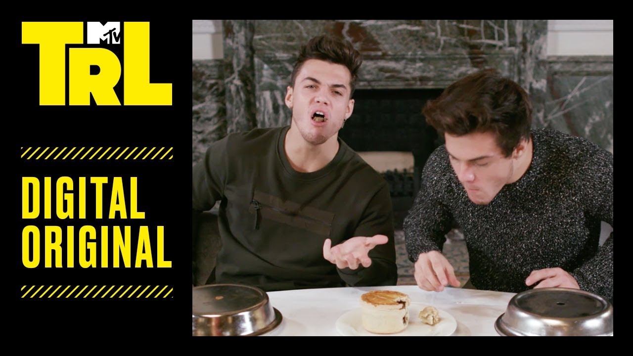 The Dolan Twins Try to Eat Weird British 'Bites' | TRL