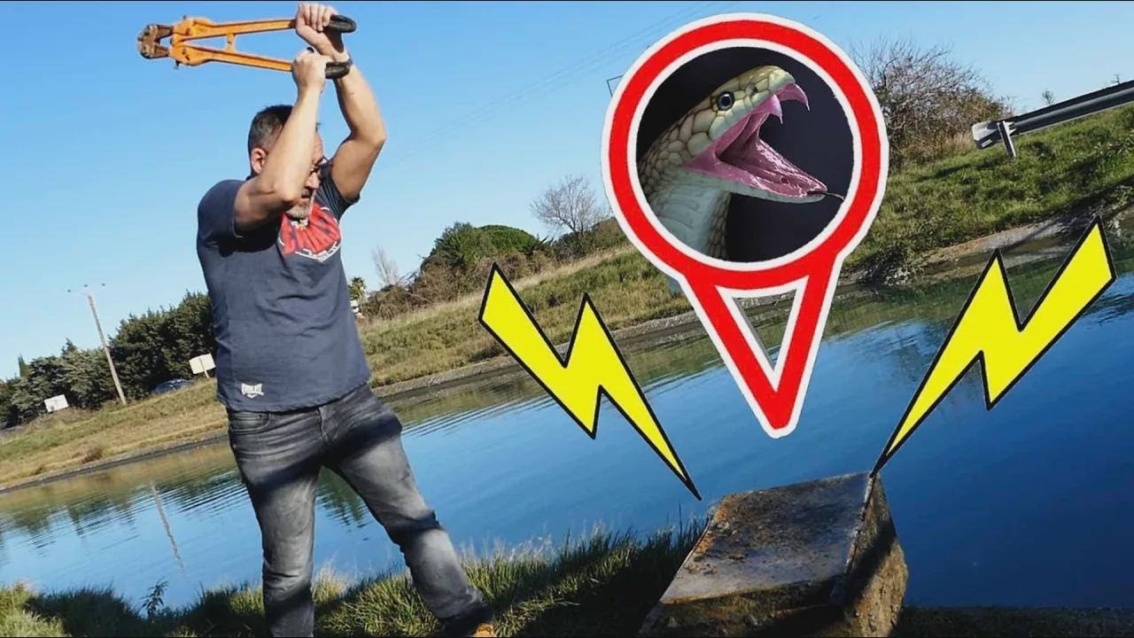 Tem uma cobra gigante aqui dentro (assustador) | CHRISDETEK pescando com ímã