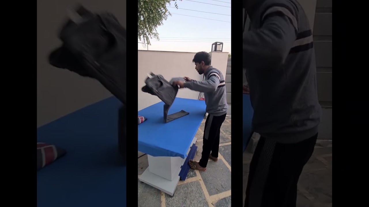 ironing table built in boiler || industrial steam iron|| @steamfab