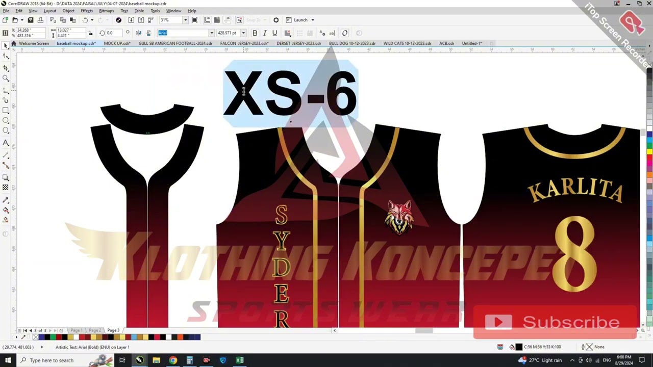 How we fit design in patterns: Corel pattern fitting