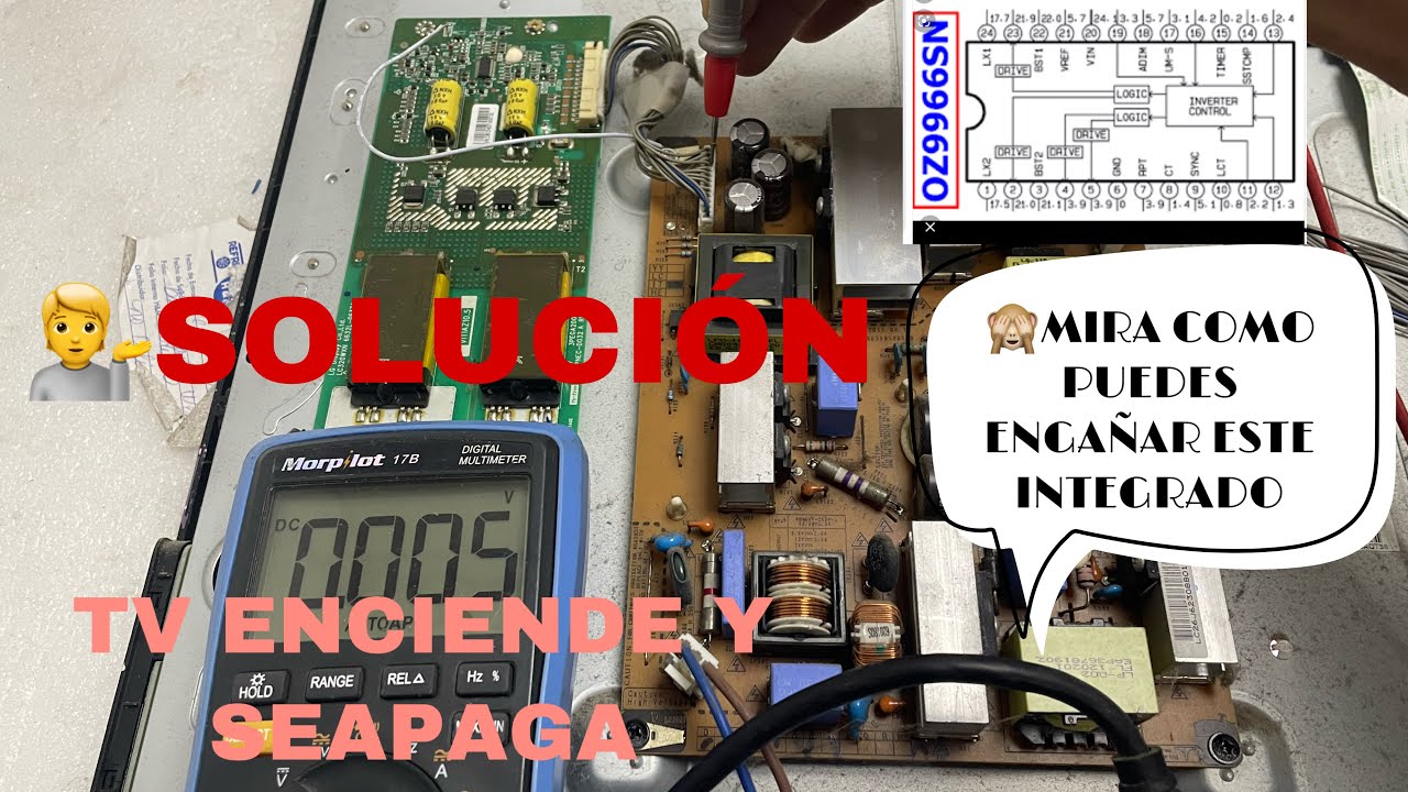 TV ENCIENDE Y SEAPAGA DIGNOTICO Y SOLUCIÓN Y QUITARLES L PROTECCIÓN 👍OZ9966SN Modelo.32LK310