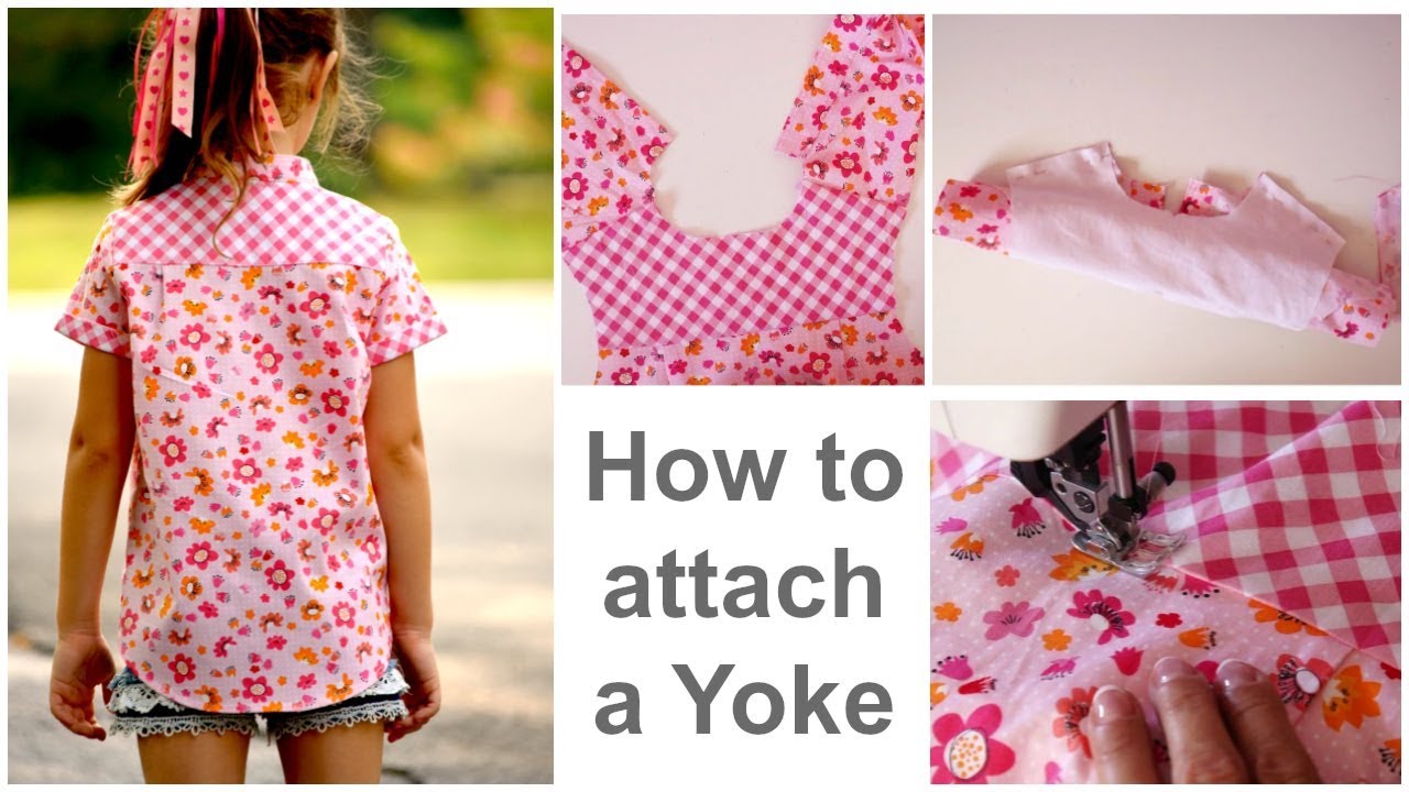How to attach & sew a Yoke | Cool Shirt | Learn to sew with Marina | Frocks & Frolics