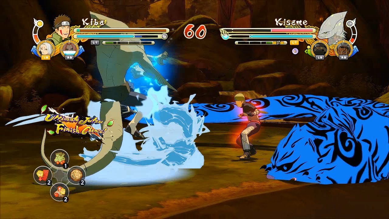 Naruto Ultimate Ninja Storm 3 Full Burst Yugito Kiba Character Swap Gameplay (PC w SweetFX)