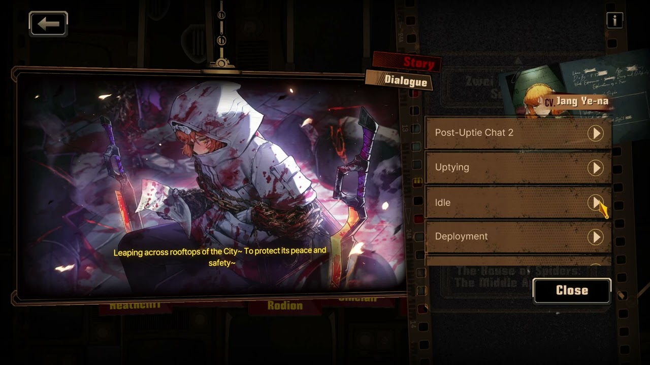 The House of Spiders: The Middle Apprentice (Ishmael) Voice Lines - Limbus Company