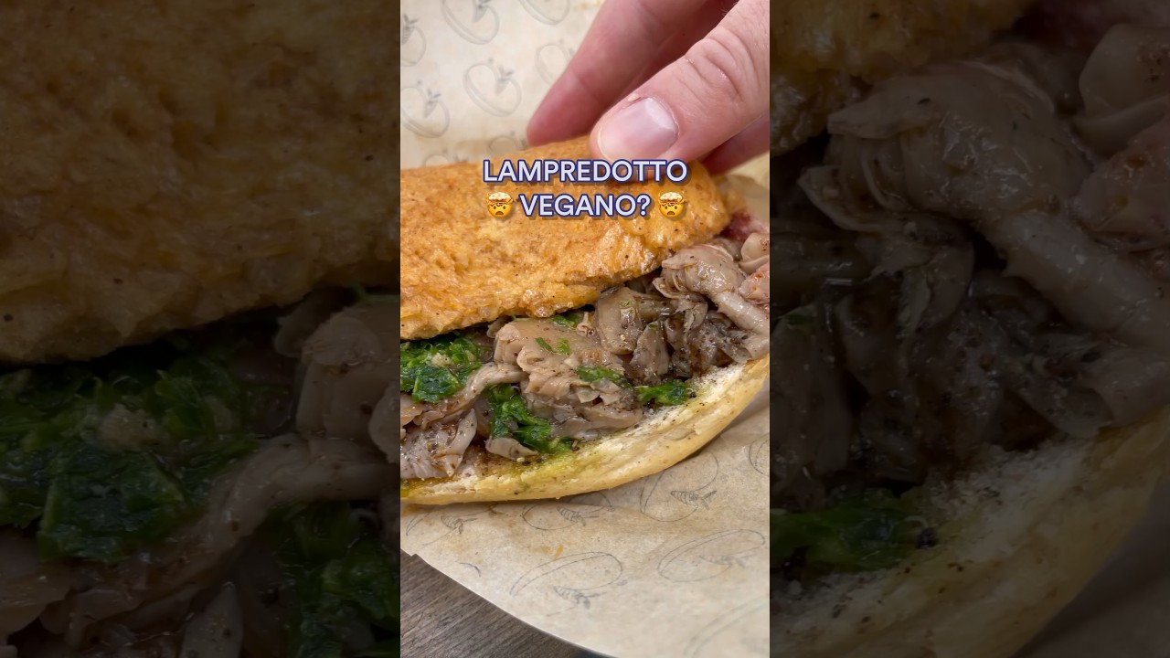 🍔 IL MIGLIOR STREET FOOD FIORENTINO &Egrave;&hellip; IL LAMPREDOTTO VEGANO 😲