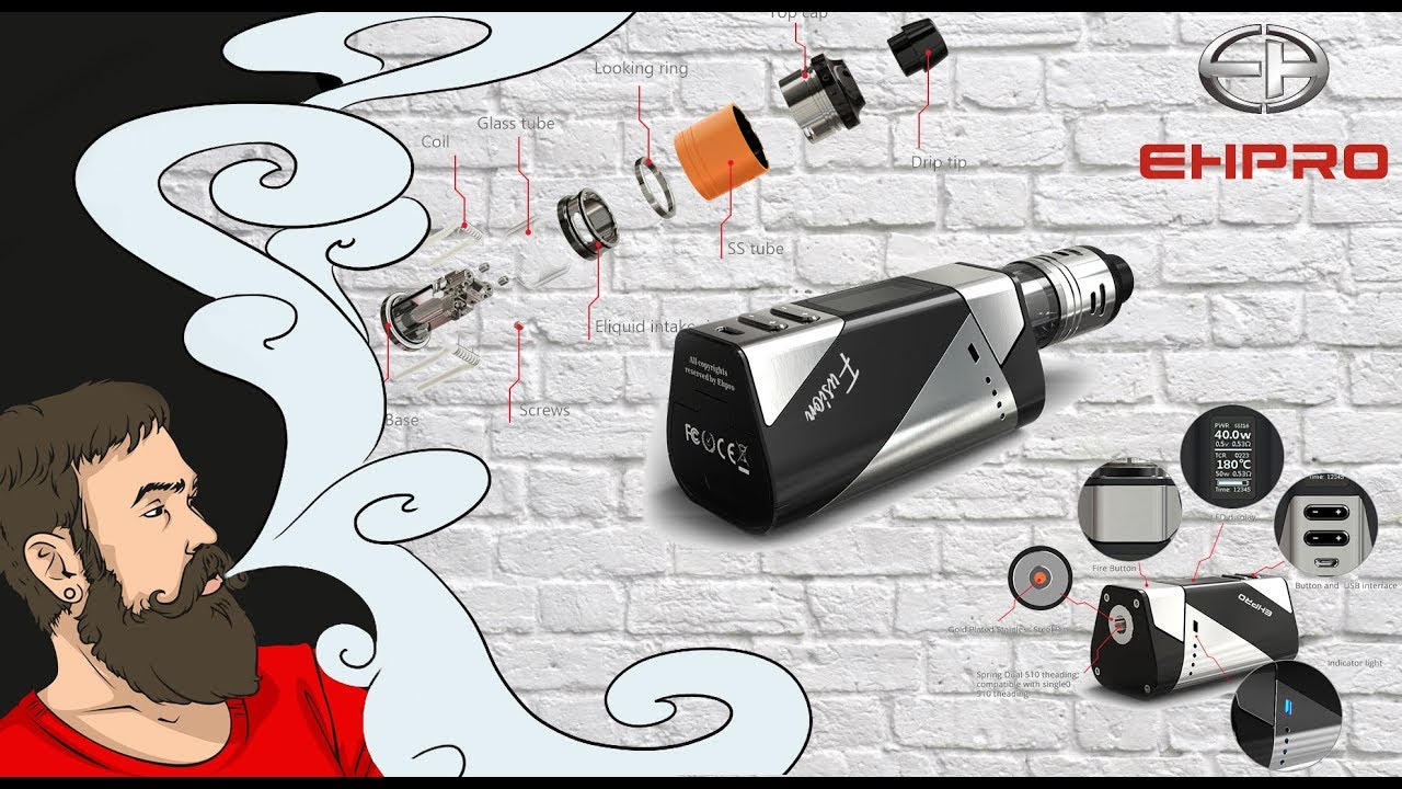 Vape обзор №197. EHPRO Fusion 2 In 1 RDTA Kit Bltz Идея хороша. Но сыровато.