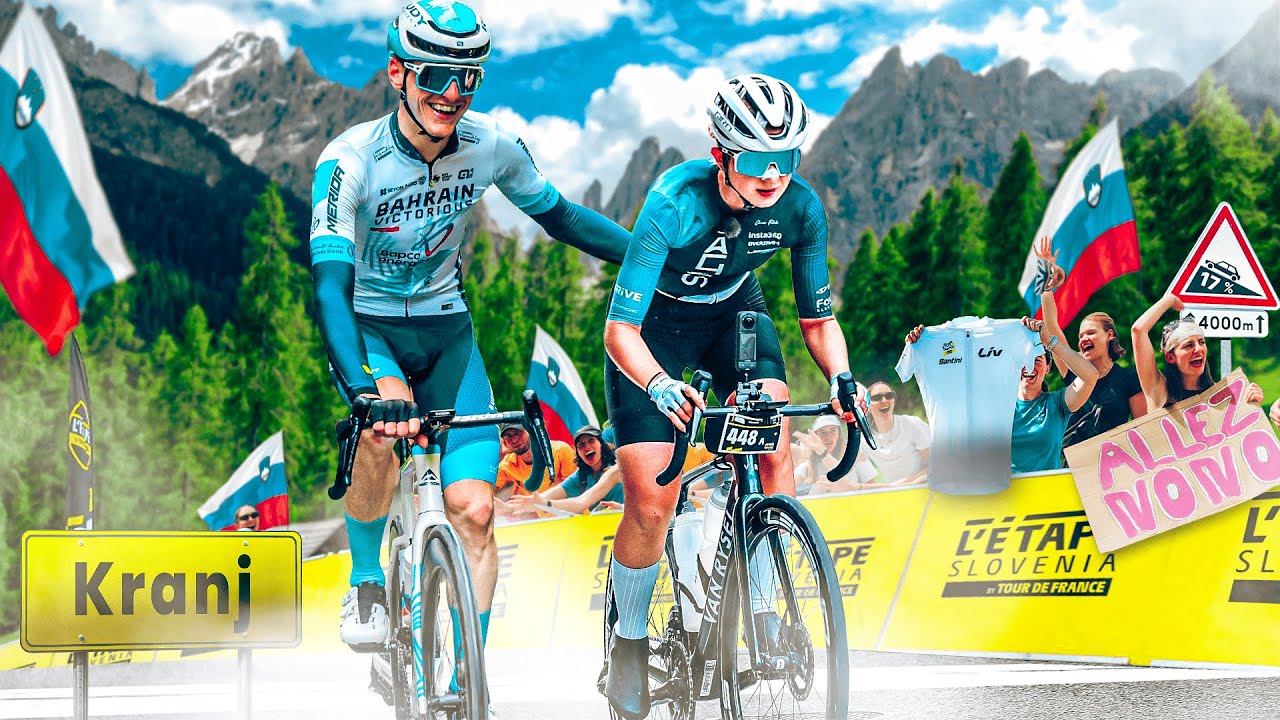 Je me BATS pendant 130KM pour avoir le MAILLOT BLANC à L'ÉTAPE SLOVENIA by TOUR DE FRANCE