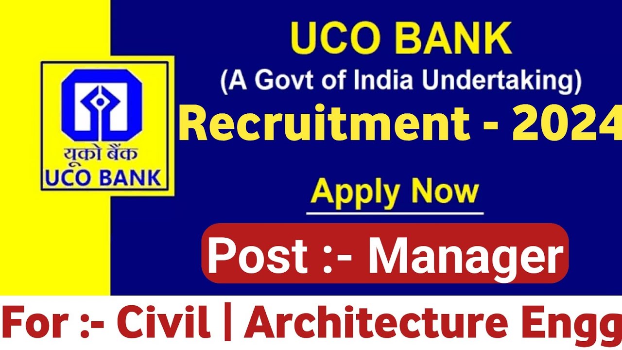 UKO Bank Civil Engineer Vacancy 2024 | Manager Civil Recruitment 2024 @diplomaholders