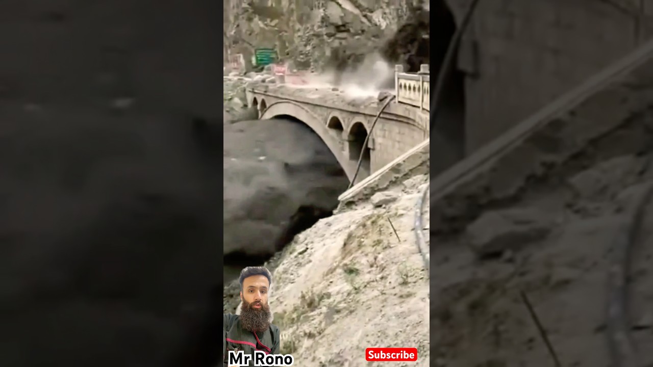 Flood Takes Over Bridge | You Won&rsquo;t Believe the Power of Water #shortsfeed #flooding #youtubeshorts