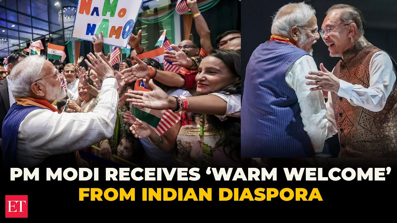 PM Modi received ‘warm welcome’ from Indian diaspora outside hotel during 2-day visit to Malaysia