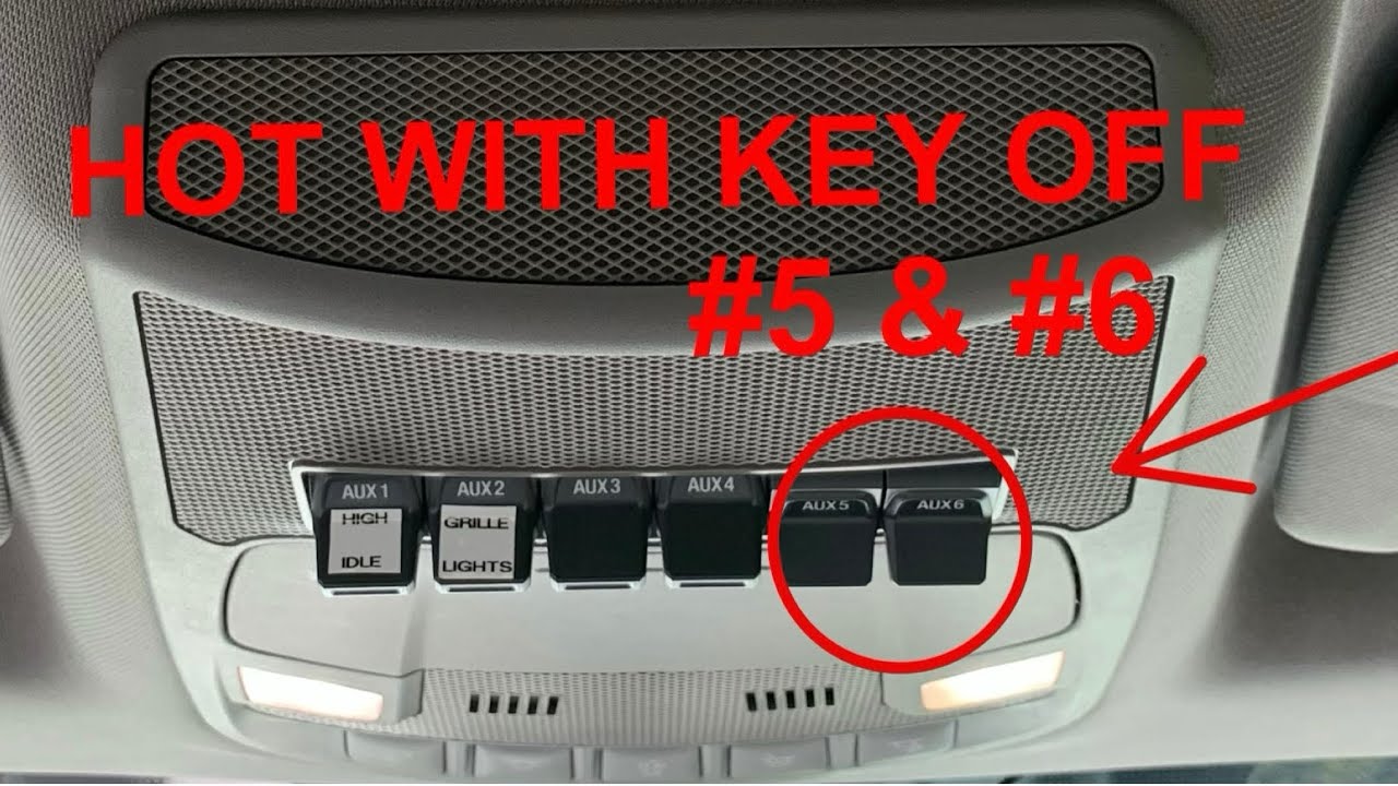 (UPFITTER TRICK) 2017-2018-2019-2020 F250/F350/F450 upfitters hot with key turned off.