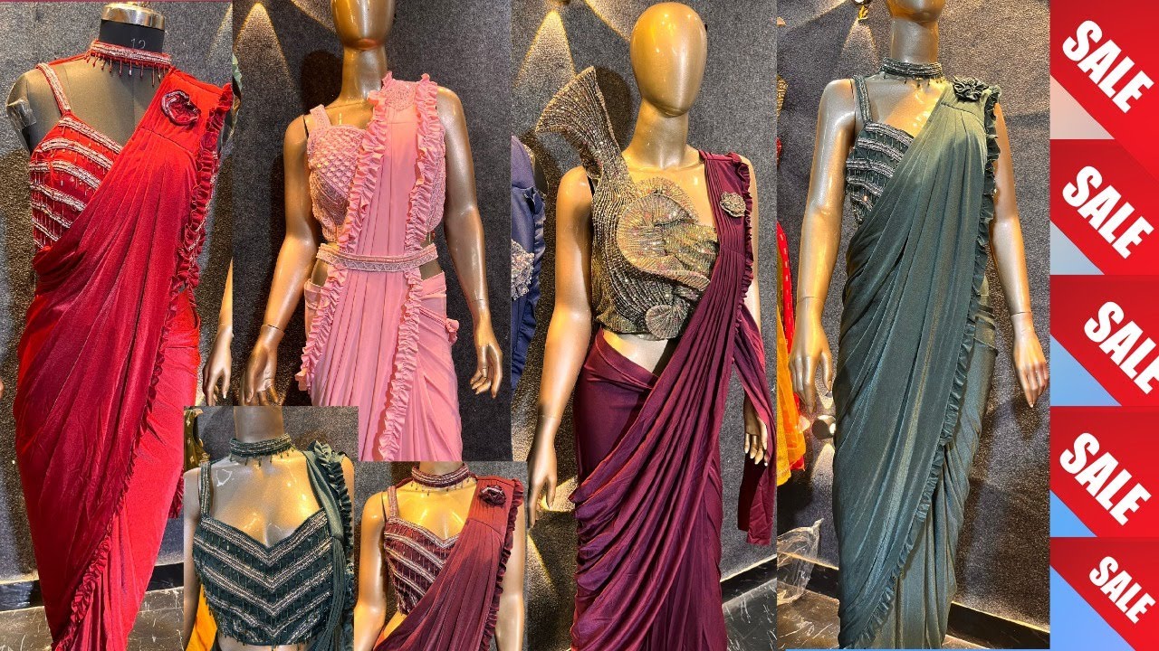 Drape Saree Beautiful Collection | Shelly Traders One Minute Sarees Sale.