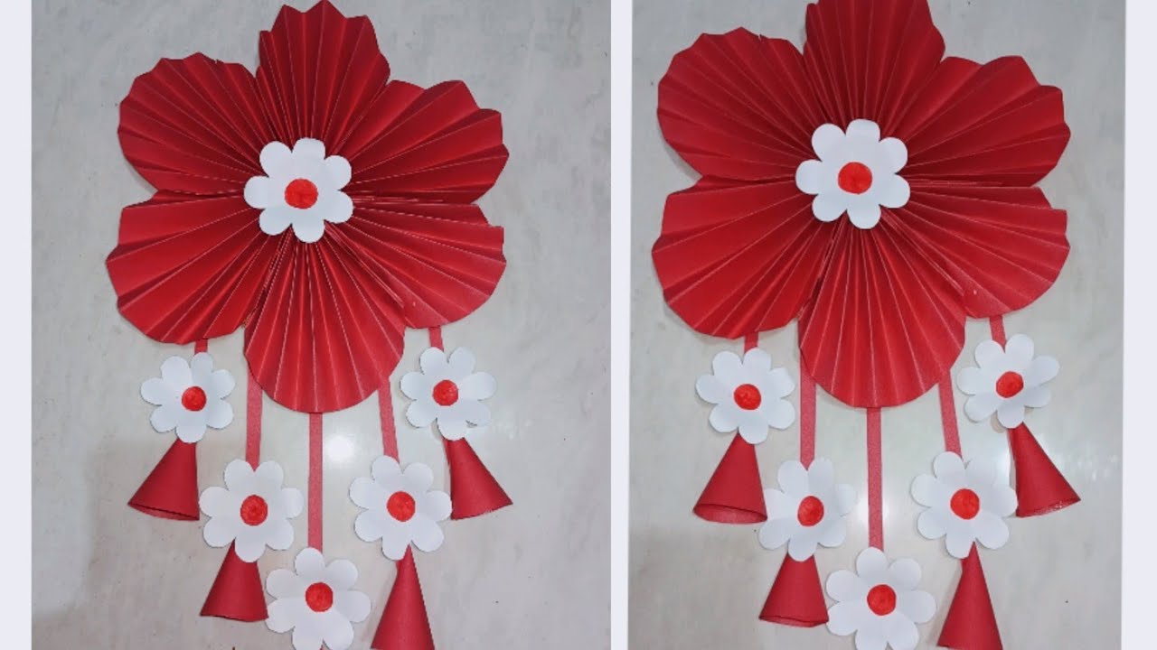 Amazing Flower Craft Idea || Wall Hanging || Beautiful Wall Decor Craft || DIY Paper Craft || 