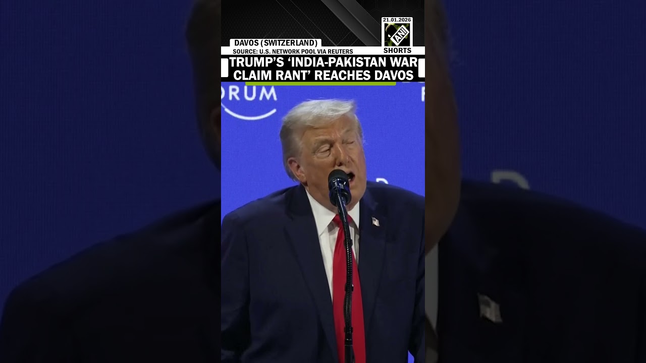Trump stuns the World with powerful speech at Davos, POTUS repeats India-Pakistan war claim at WEF