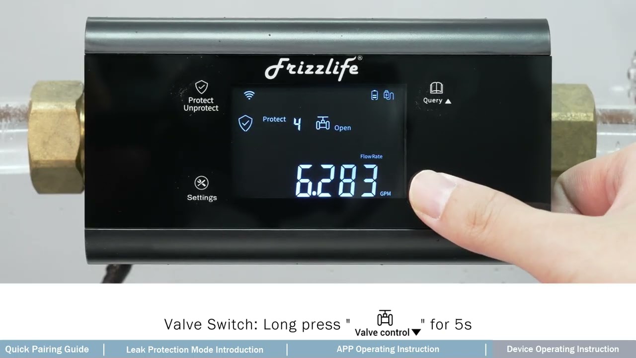 Frizzlife LP365 Pairing Guide + Leak Protect Mode Introduction+ App＆Device Operation Introduction