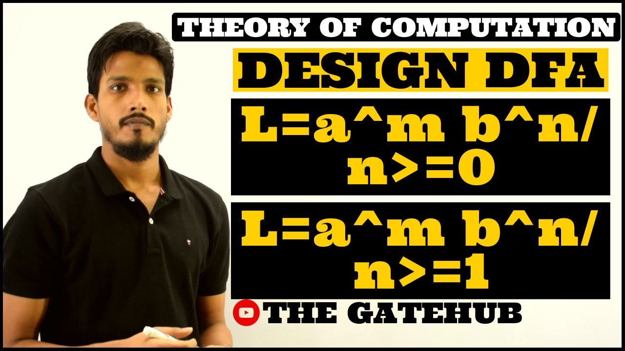 Design DFA for  L= a^m b^n  / n is greater than or equal to 0  | DFA Design | TOC | Automata