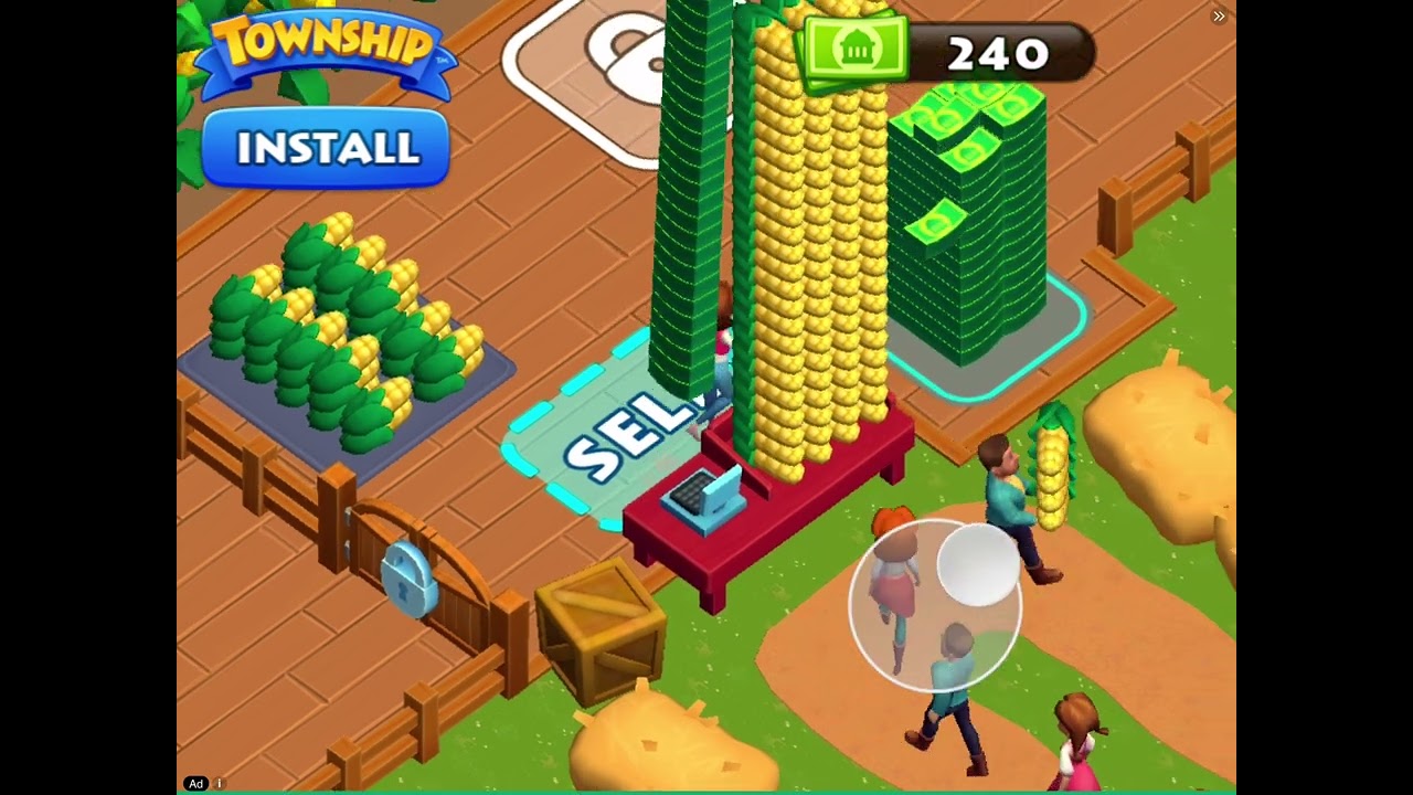 Me playing a township ad