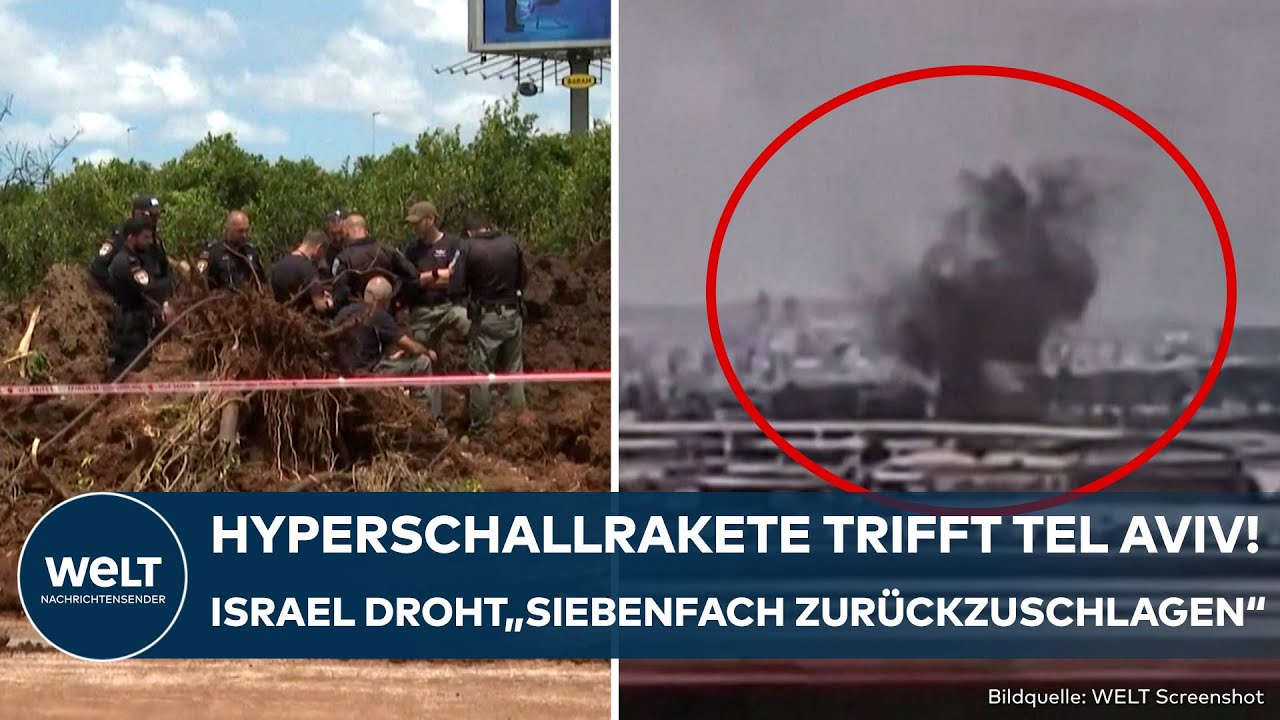 NAHOST: Huthi-Miliz greift Tel Aviv mit Hyperschallrakete an! Israel droht mit massiver Vergeltung