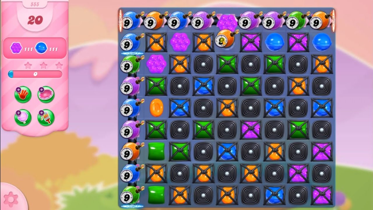 Candy Crush Saga Level 555 NO BOOSTERS