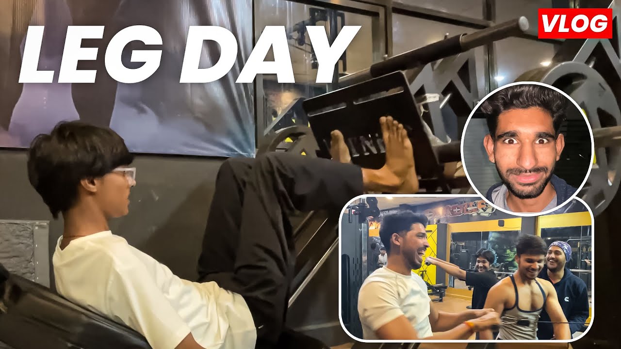 LEG DAY Gone Crazy 😈🔥 Intense Gym Workout + Funny Moments | Day 4 Vlog