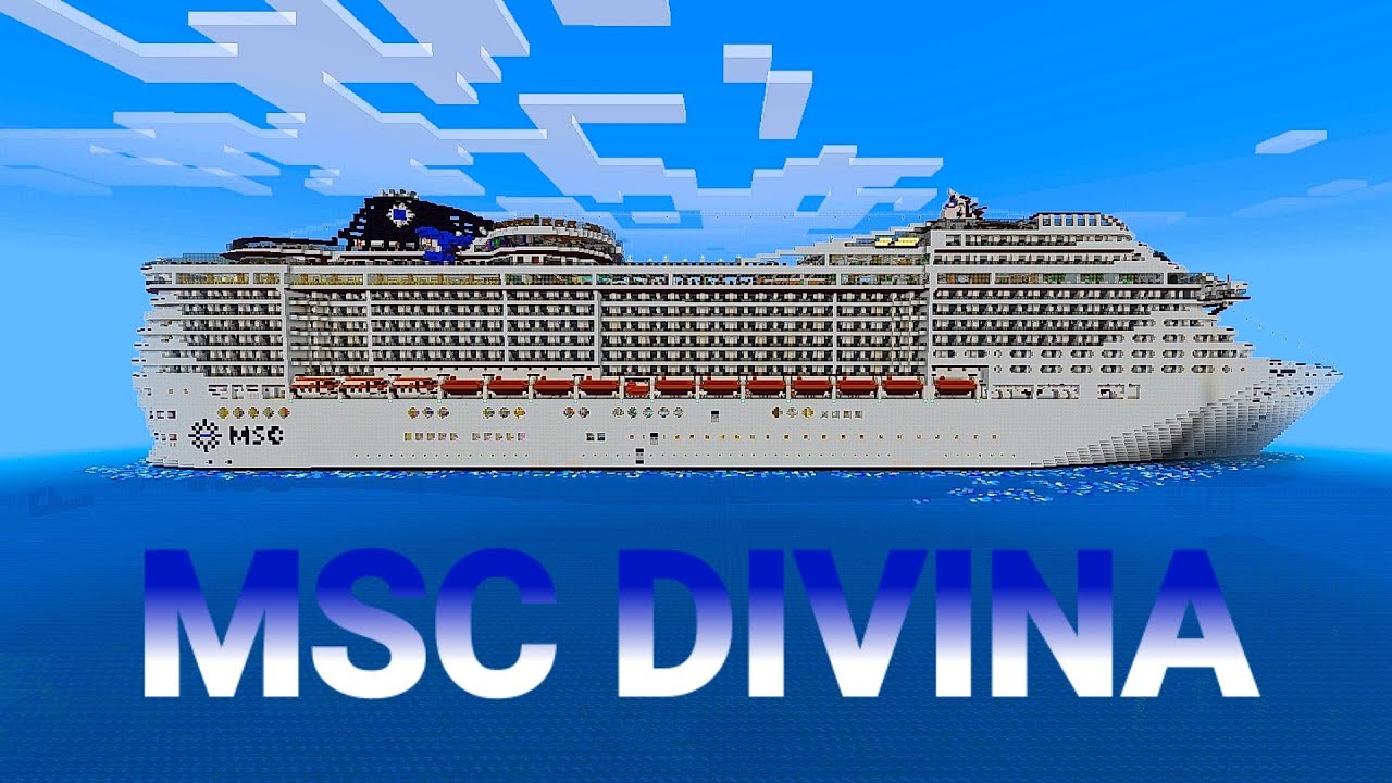 MSC DIVINA download ora disponibile su MINECRAFT PE. (FULL INTERIORS) (Video Trailer)