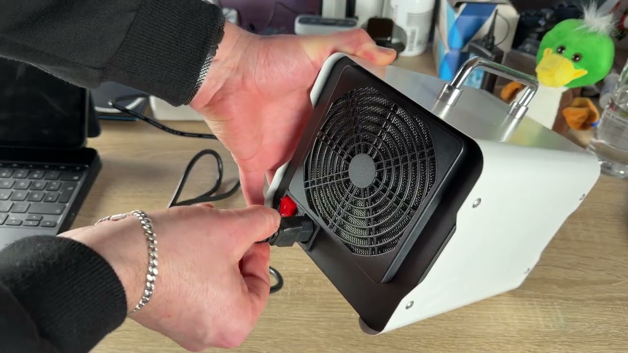 Ozone generator O3 65000mg/h Industrial ozone device 300m2 Ozonizer purifier unboxing & instrucitons