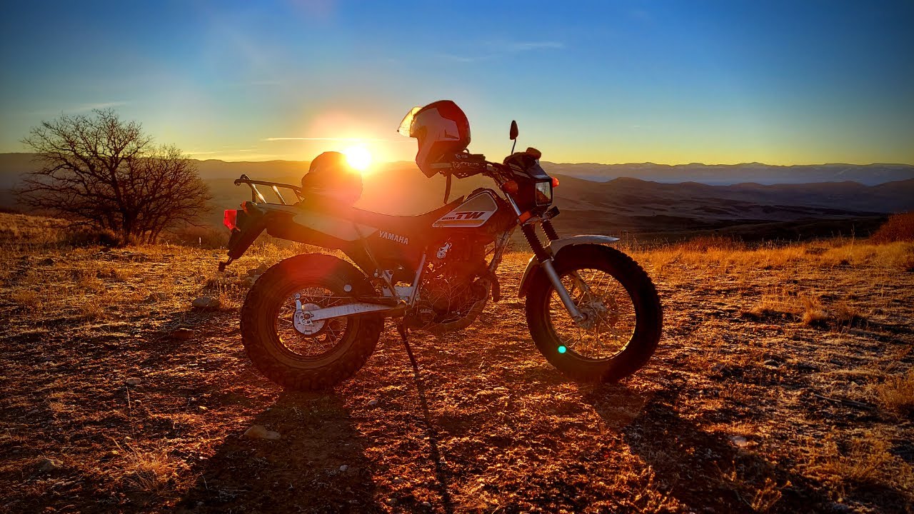 TW200 Motorcycle Sunrise