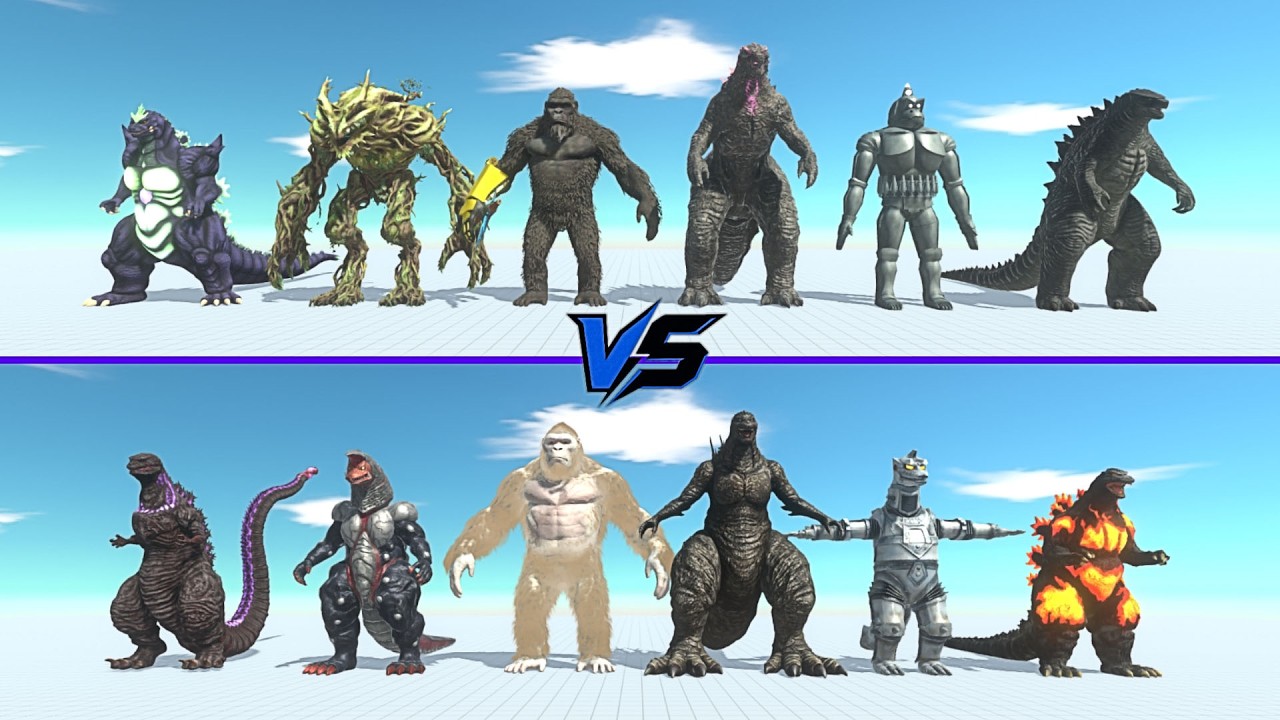 Kong Team vs Rampage Team - Animal Revolt Battle Simulator | ARBS