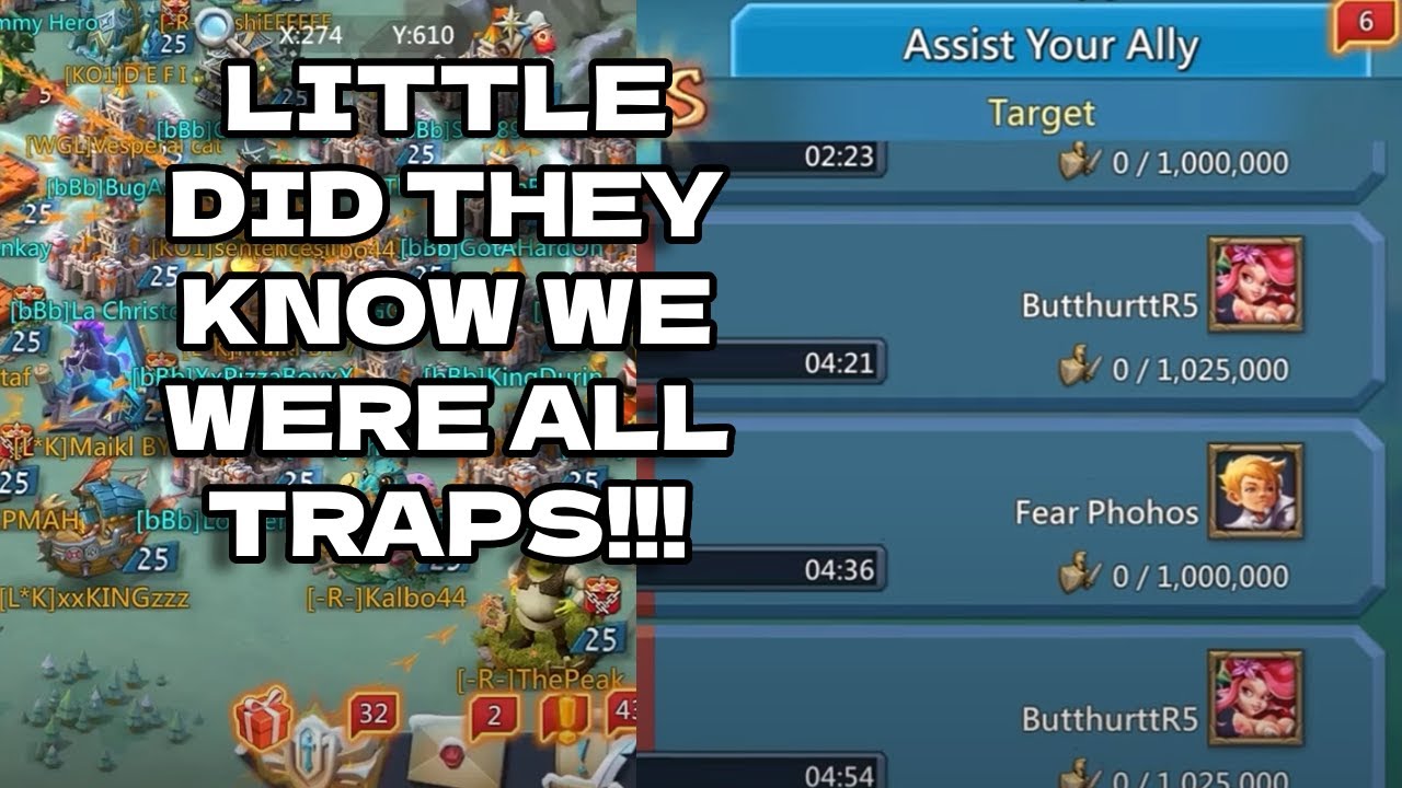 SUPRISE! The Whole Hive Are Traps! Trap Guild! Lords Mobile.