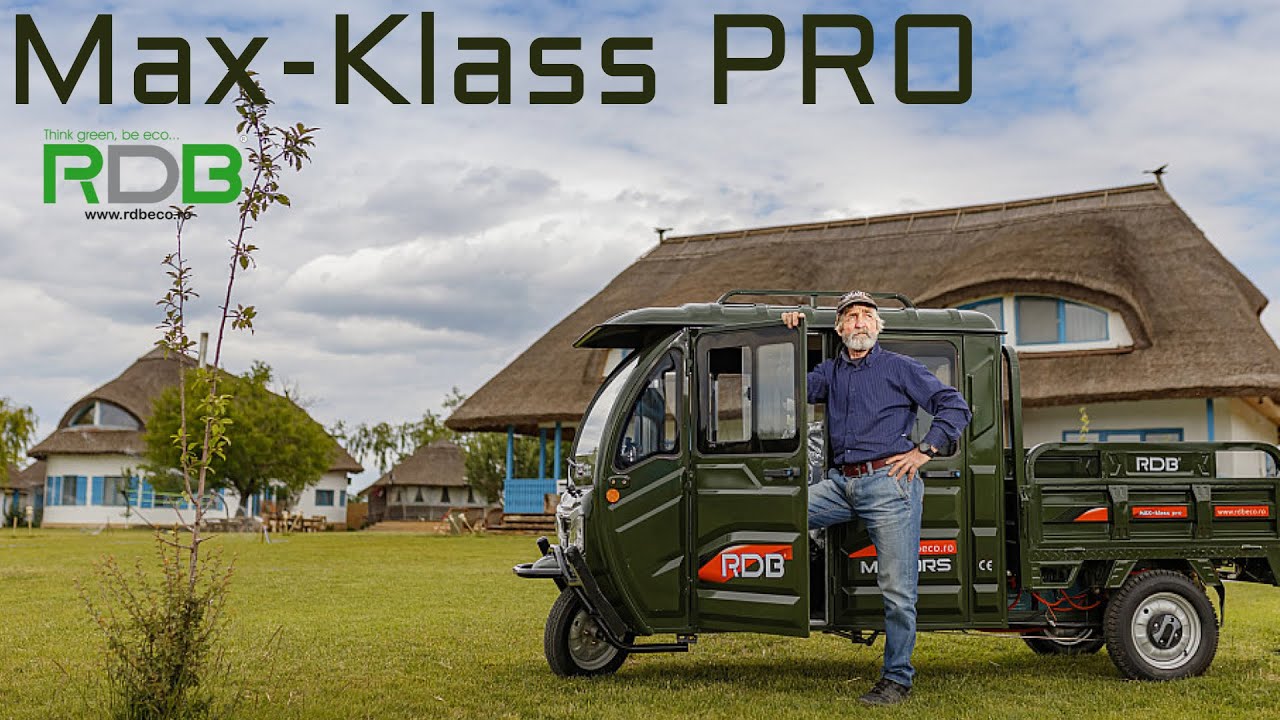 Triciclu electric, RDB MAX-Klass PRO, acoperis inchis, fara permis, 2000W-3000W, 25km/h