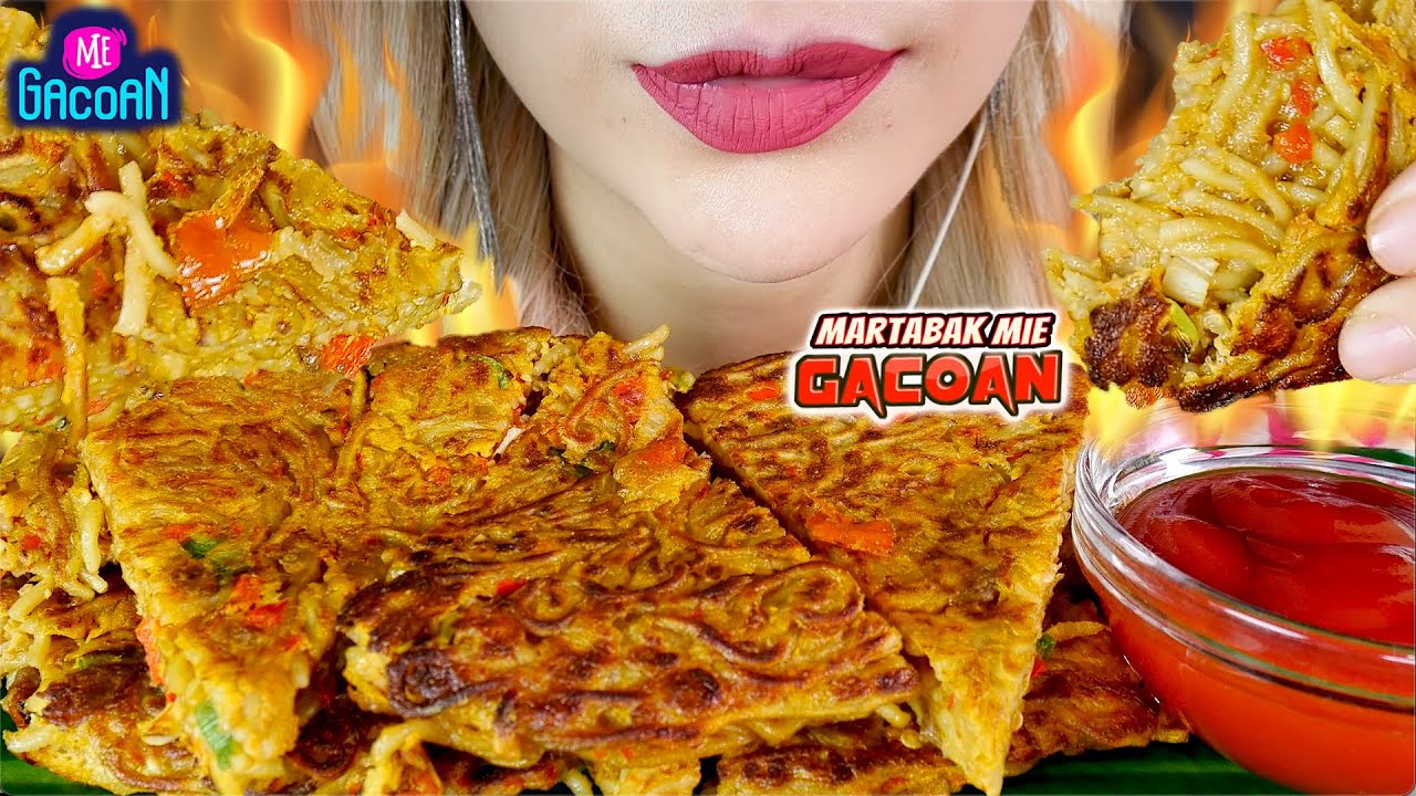 ASMR 💥😈MARTABAK MIE SETAN GACOAN LEVEL TERPEDAS❗️MIDOG | SPICY NOODLE EGG PANCAKE😋