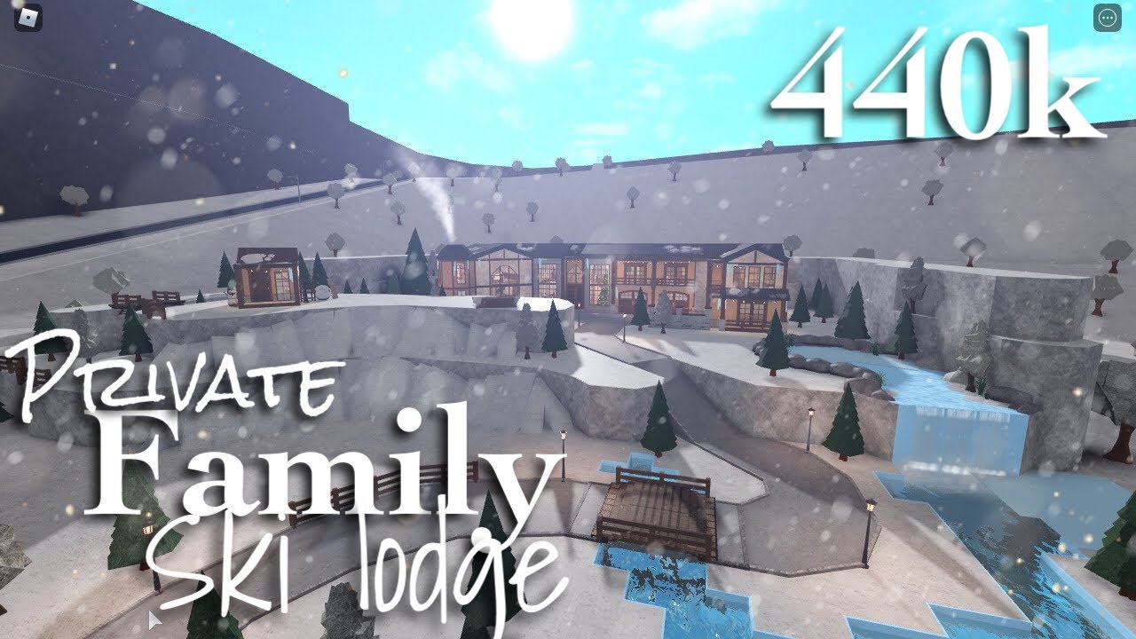 Private Family Ski Lodge (Winter Update) 440K - Bloxburg Tour