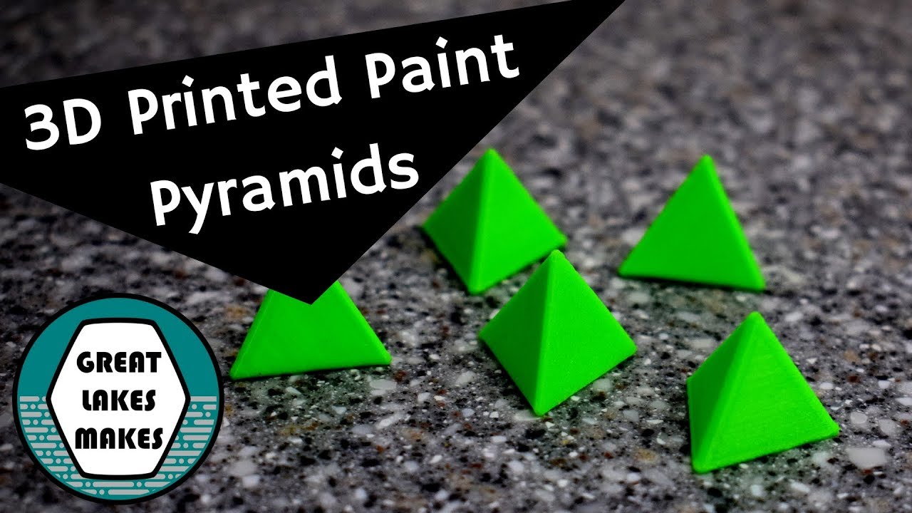 How to 3D Print Paint Pyramids using Fusion 360 and Cura