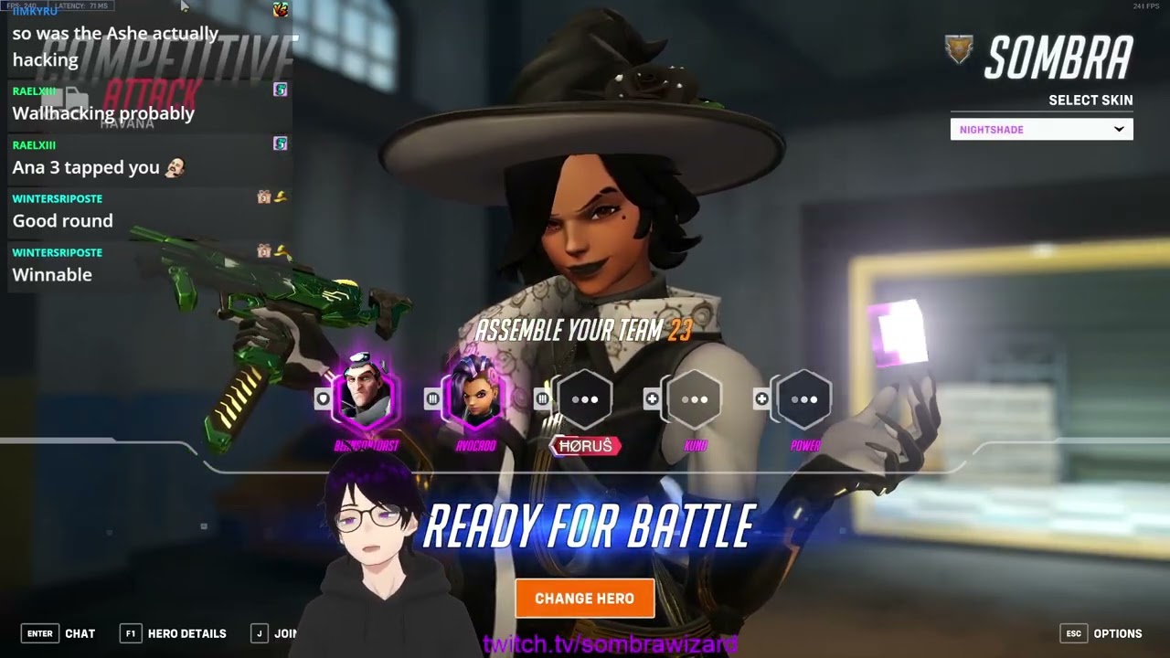 TOP 1% Sombra - SOMBRAWIZARD OVERWATCH 2 GAMEPLAY SEASON 13 TOP 500