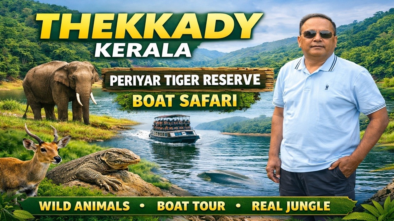 Thekkady Kerala Vlog | Periyar Tiger Reserve Boat Safari Experience | Joel Khedia