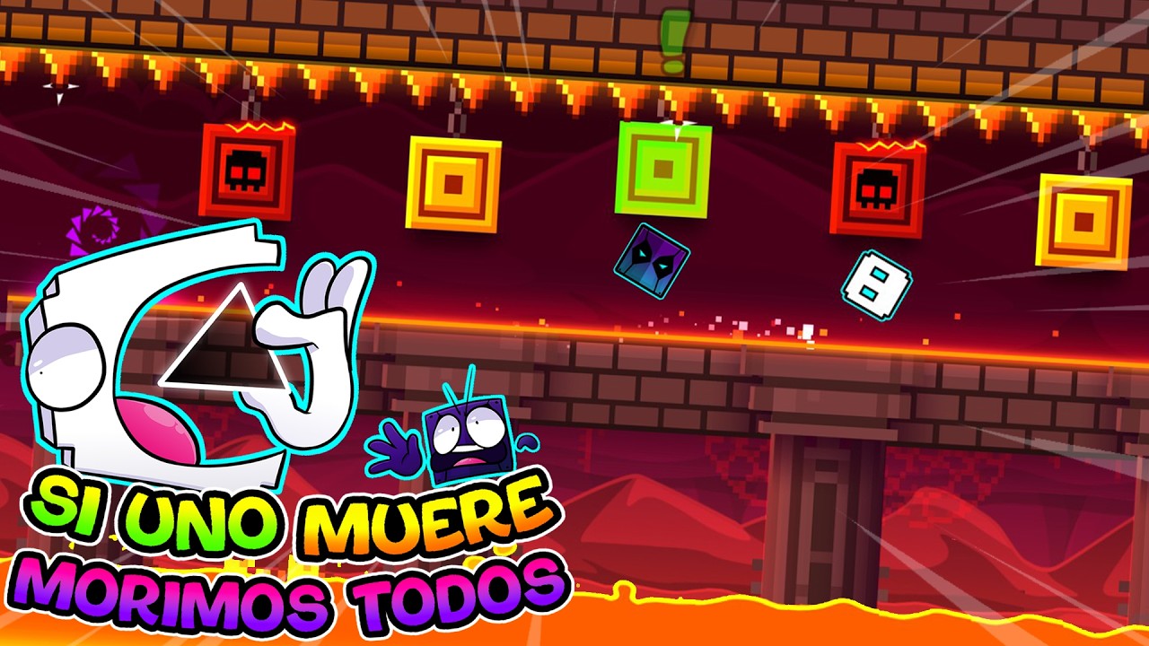 !!!GEOMETRY DASH PERO SI MUERO, MORIMOS TODOS!!! | Geometry Dash 2.2